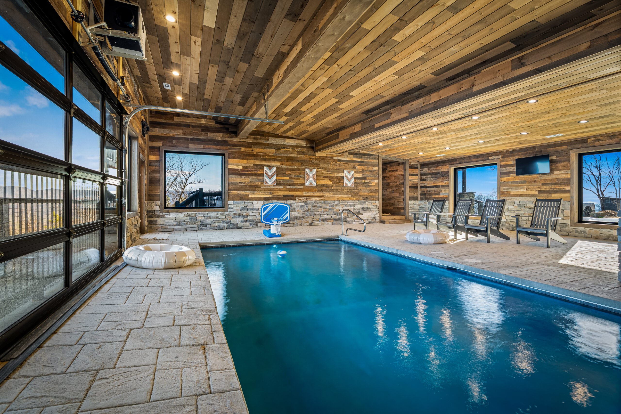 Private Heated Indoor Pool- Smoky Mountain Luxury Cabins | Pigeon Forge | Gatlinburg | Sevierville | Key Getaways